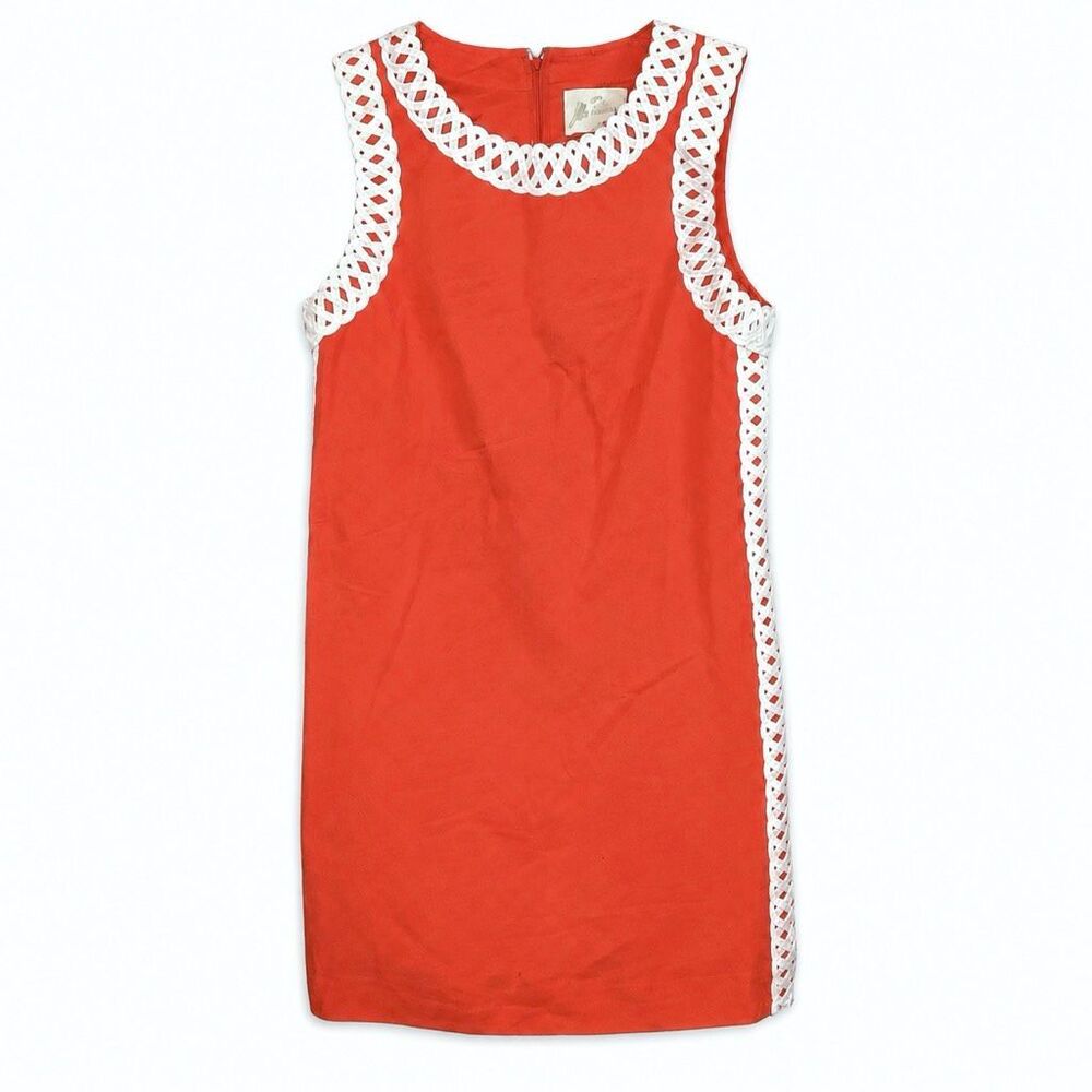 Lilly Pulitzer Sadie Shift Dress Mizner Orange Coastal Preppy Women 4